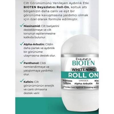 Hunca Care Bioten Ter Önleyici - Beyazlatıcı Unisex Roll-On 40 ml - 2