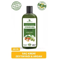 Hunca Care Zeytinyağlı ve Argan Yağlı Dökülme Karşıtı Saç Bakım Seti ( Şampuan 485 ml + Saç Kremi 485 ml) - 4