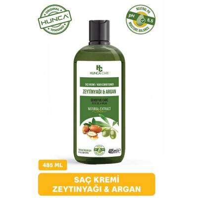 Hunca Care Zeytinyağlı ve Argan Yağlı Dökülme Karşıtı Saç Bakım Seti ( Şampuan 485 ml + Saç Kremi 485 ml) - 4