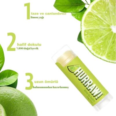 Hurraw Lime Lip Balm - Misket Limonlu 4.8 gr - 2