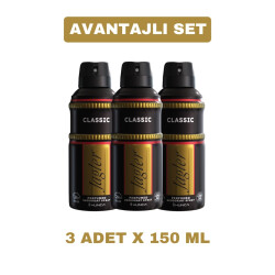 Jagler Classic Erkek Deodorant 150 ml 3 Adet - Jagler