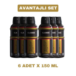 Jagler Classic Erkek Deodorant 150 ml x 6 Adet - Jagler