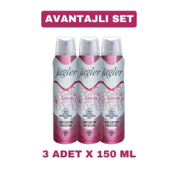 Jagler Classic Kadın Deodorant 150 ml x 3 Adet - Jagler