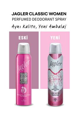 Jagler Classic Kadın Deodorant ( 6 Adet X 150 ml ) - 2