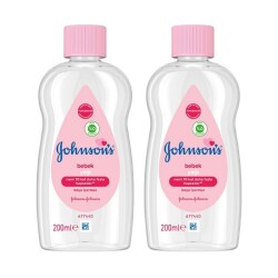 Johnsons Baby Nemlendirici Bebek Yağı 200 ml 2 Adet - Johnson's Baby