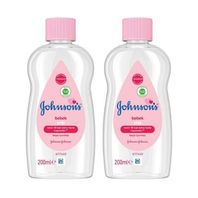Johnsons Baby Nemlendirici Bebek Yağı 200 ml 2 Adet - 1
