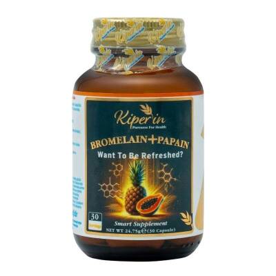 Kiperin Bromelain + Papain 30 Kapsül - 1