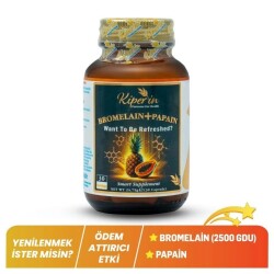Kiperin Bromelain + Papain 30 Kapsül - 2