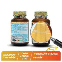 Kiperin Bromelain + Papain 30 Kapsül - 3