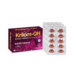 Krilom-QH Krill Oil Ubikinol 30 Yumuşak Kapsül - Tab İlaç