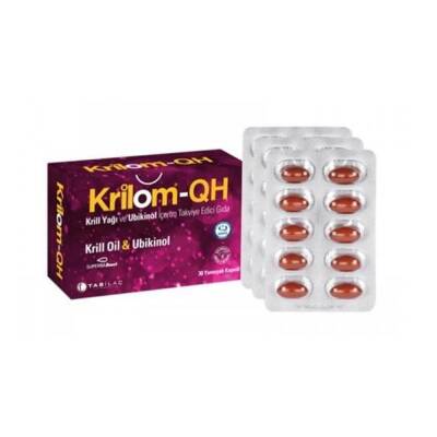 Krilom-QH Krill Oil Ubikinol 30 Yumuşak Kapsül - 1