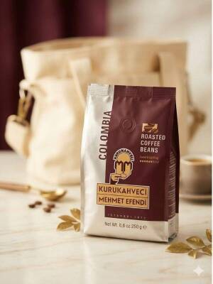 Kurukahveci Mehmet Efendi Colombia Kavrulmuş Çekirdek Kahve 250 gr - 1