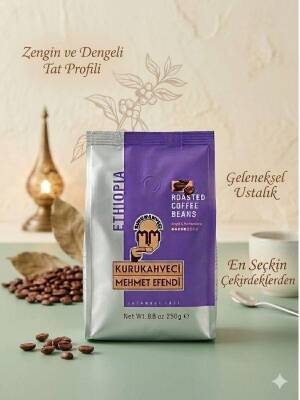 Kurukahveci Mehmet Efendi Ethiopia Kavrulmuş Çekirdek Kahve 250 gr - 2