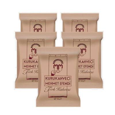 Kurukahveci Mehmet Efendi Türk Kahvesi 100 gr 5li - 1