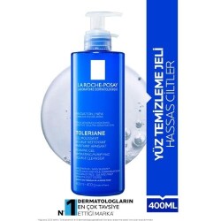 La Roche Posay Toleriane Hassas Ciltler Dahil Tüm Ciltler İçin Temizleme Jeli 400 ml - La Roche Posay