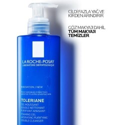 La Roche Posay Toleriane Hassas Ciltler Dahil Tüm Ciltler İçin Temizleme Jeli 400 ml - 2