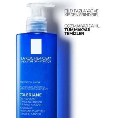 La Roche Posay Toleriane Hassas Ciltler Dahil Tüm Ciltler İçin Temizleme Jeli 400 ml - 2