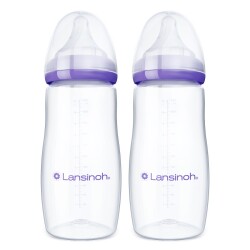 Lansinoh 2 X 330 ml Biberon ve NaturalWave Biberon Emziği (6 Ay+) - 2