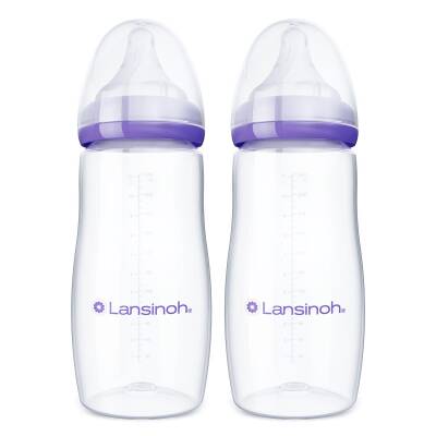 Lansinoh 2 X 330 ml Biberon ve NaturalWave Biberon Emziği (6 Ay+) - 2