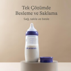 Lansinoh 330 ml Biberon ve NaturalWave Biberon Emziği (6 Ay+ - 9