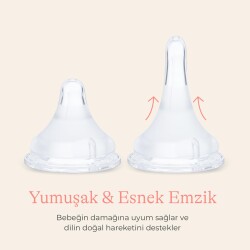 Lansinoh 60 ml Biberon ve NaturalWave Biberon Emziği (0 Ay+) - 5