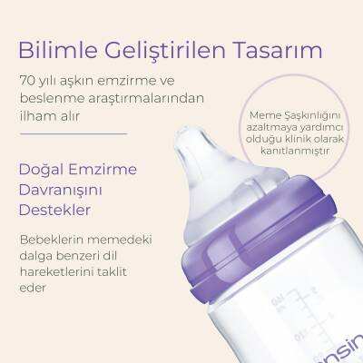 Lansinoh 60 ml Biberon ve NaturalWave Biberon Emziği (0 Ay+) - 7