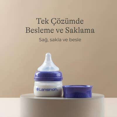 Lansinoh 60 ml Biberon ve NaturalWave Biberon Emziği (0 Ay+) - 10