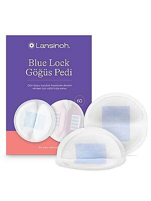 Lansinoh Blue Lock 60'lı Göğüs Pedi - 1