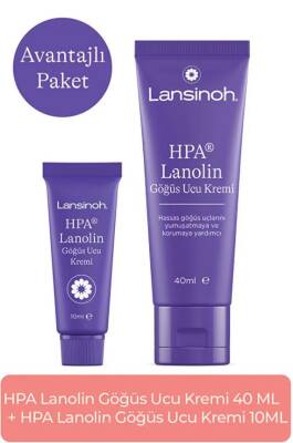 Lansinoh HPA Lanolin Göğüs Ucu Kremi Avantaj Paketi (40 ml + 10ml) - 1