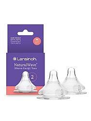 Lansinoh Natural Wave Biberon Emziği 2 li Orta Akış - Lansinoh