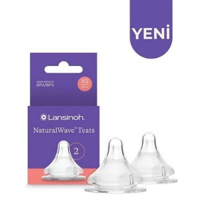 Lansinoh Naturalwave 2li Biberon Emziği Ekstra Yavaş Akışlı (0 Ay) - 1