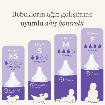 Lansinoh Naturalwave 2li Biberon Emziği Ekstra Yavaş Akışlı (0 Ay) - 2