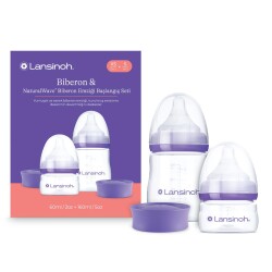 Lansinoh Yenidoğan Biberon Seti (60 ml XS Akış + 160 ml S Akış) - Lansinoh