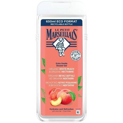 Le Petit Marseillais Beyaz Şeftali ve Nektarin 650 ml Duş Jeli - 1
