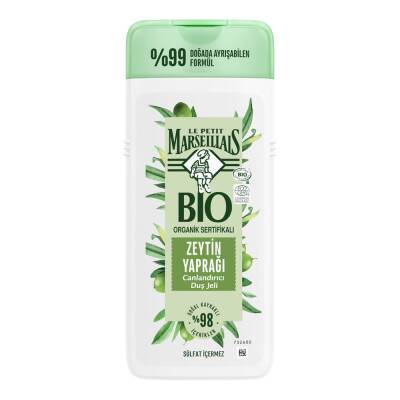 Le Petit Marseillais Bio Organik Sertifikalı Zeytin Yaprağı 400 ml Duş Jeli - 1