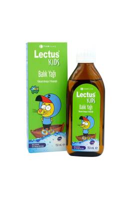Lectus Kids Kral Şakir Elma Aromalı Balık Yağı 150 ml - 1