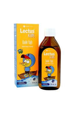 Lectus Kids Kral Şakir Portakal Aromalı Balık Yağı 150 ml - 1