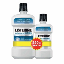 Listerine Advanced White 500 Ml+Advanced White 250 Ml Set - Listerine