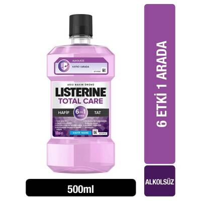 Listerine Total Care 6 Etki 1 Arada Ferah Nane Ağız Bakım Ürünü Alkolsüz 500 ml - 1