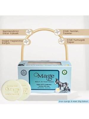 Mage Doğal Eşek Sütlü Sabun 20 G 8li Set - 1