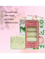 Mage Doğal Gül Sabunu 50 G 3’lü Set - Mage