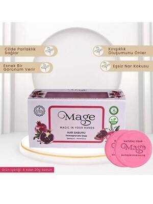 Mage Doğal Nar Sabunu 20 G 8li Set - 1