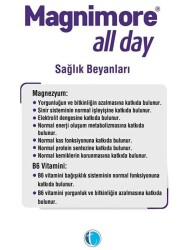 Magnimore All day Magnezyum ve P5P (Vitamin B6) 60 Tablet - 5