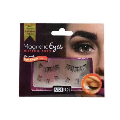 Mara Magnetic Eyes Mıknatıslı Takma Parçalı Tam Kirpik Takımı - 1