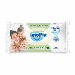 Molfix İzotonik Sulu Ferah Temizlik Islak Mendil 60 Adet - 
