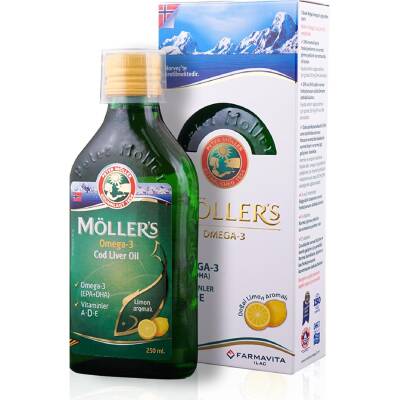 Möllers Omega 3 Limon Aromalı Balık Yağı 250 Ml - 1