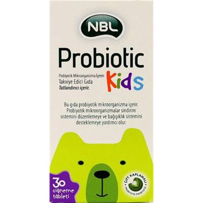 NBL Probiotic Kids 30 Çiğneme Tableti - 1