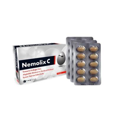 Nemolix C Yumurta Kabuğu Zarı 30 Tablet - 1