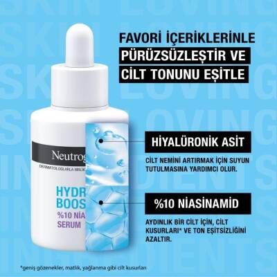 Neutrogena Hydro Boost Niacinamide Yüz Serumu 30 ml - 4