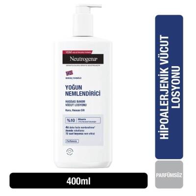 Neutrogena Yoğun Nemlendirici Hassas Bakım Vücut Losyonu Parfümsüz 400 ml - 2